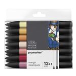 Set de 12 feutres Winsor & Newton Promarker Manga Steampunk