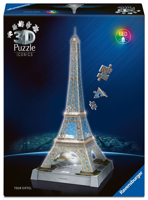 Puzzle 3d Night Edition Tour Eiffel Ravensburger Le Puzzle - vue 3