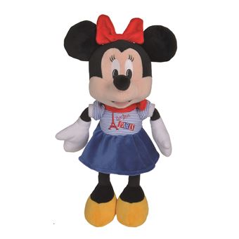 Personnage en peluche Disney Mickey et Minnie Paris 25 cm Modèle aléatoire