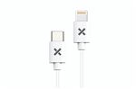 Câble téléphone portable pour iPhone Wefix Lightning vers USB C 1 m Blanc