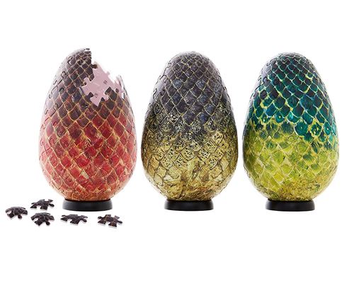Set de puzzles 240 pièces 4D Cityscape Game of Thrones Œufs de Dragon
