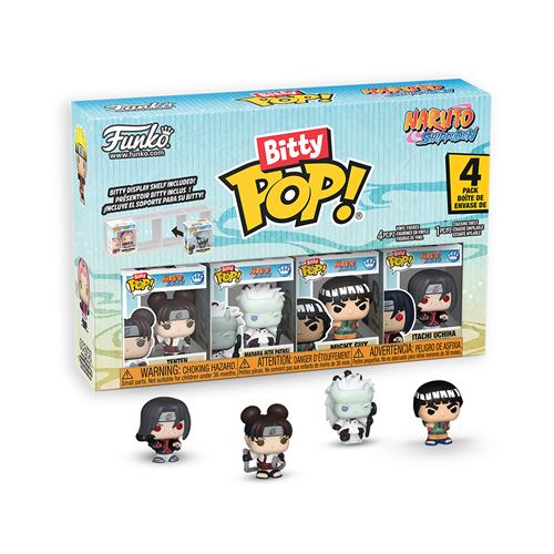 Pack 4 Figurines Funko Bitty Pop Naruto Shippuden Modèle aléatoire - vue 1