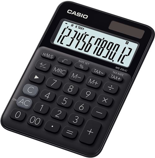 Calculatrice de bureau Casio MS-20 UC Noir