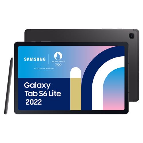 Tablette tactile Samsung Tab S6 Lite 10.4'' 64 Go Gris Oxford 2022