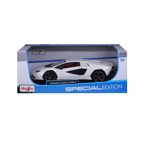 Maisto Blanc Voiture 1/18 Lamborghini Countach Lpi 800
