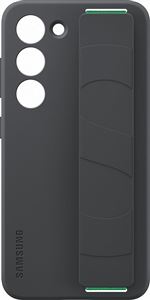 Coque en silicone avec lanière pour Samsung Galaxy S23 5G Noir