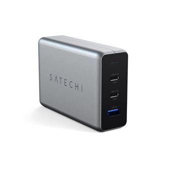 Chargeur Secteur Satechi 100W 2 ports USB-C + 1 port USB-A Gris