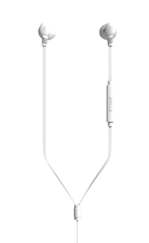Ecouteurs Ryght Osis Blanc avec Adaptateur USB-C vers Jack