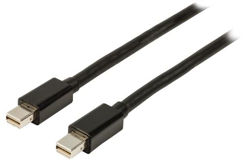 Câble mini displayport à connecteur mini displayport mâle vers mini displayport mâle 3.00 m noir valueline vlcp37500b30