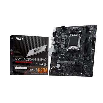 Carte mère MSI PRO A620AM-B Evo Micro ATX Socket AM5 Chipset AMD A620A - 1