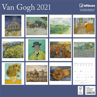 Calendrier TeNeues Van Gogh 2021 30 x 30 cm