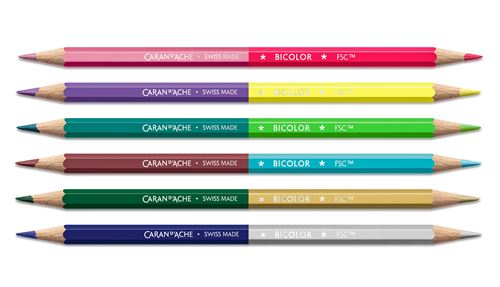 CARAN D ACHE BICOLOR CLAIM ASSORT 6 PCES 2024