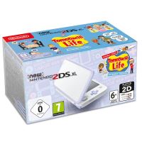 Console New Nintendo 2DS XL Blanc et Lavande avec TomoDacHi Life présinstallé