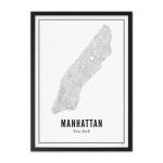 Affiche Wijck A4 New York Manhattan