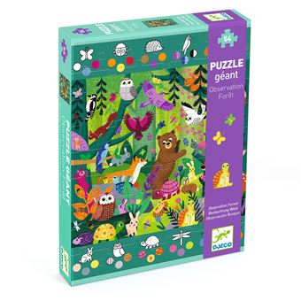 Puzzle géant Djeco Observation Forêt 54 pièces