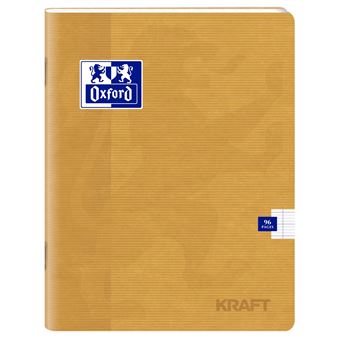 Cahier petit format Oxford Kraft 96 pages seyès Modèle aléatoire