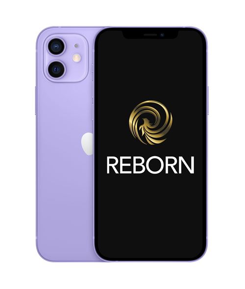 Apple iPhone 12 6,1" 5G 128 Go Double SIM Violet Reconditionné Grade A Reborn
