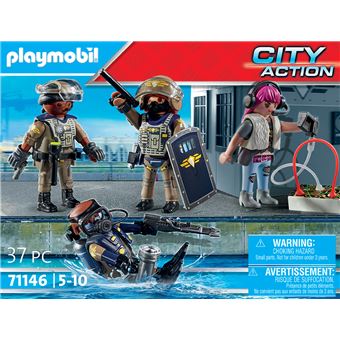 Playmobil City Action 71146 Equipe forces spéciales avec bandit