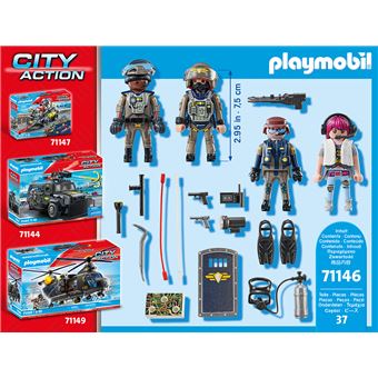 Playmobil City Action 71146 Equipe forces spéciales avec bandit