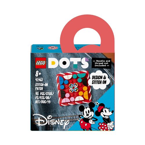 LEGO® DOTS™ 41963 Plaque à coudre Mickey Mouse et Minnie Mouse
