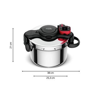 SEB Cocotte-minute 6 L Clipso Now+ Minuteur intelligent P4900750