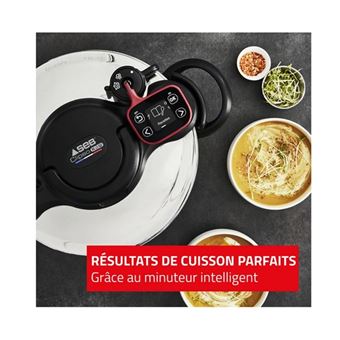 SEB Cocotte-minute 6 L Clipso Now+ Minuteur intelligent P4900750