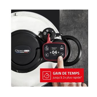 SEB Cocotte-minute 6 L Clipso Now+ Minuteur intelligent P4900750