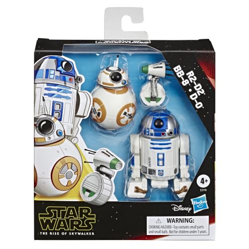 Pack de 3 figurines Star Wars Galaxy of Adventures Droïdes R2-D2 BB-8 et D-O