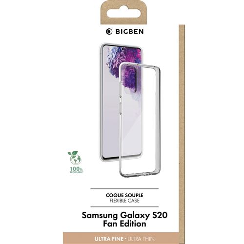 Coque souple Silisoft BigBen Connected pour Samsung Galaxy S20 Fan Edition Transparent