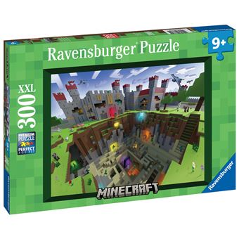 Puzzle 300 pièces XXL Ravensburger Découpe Minecraft