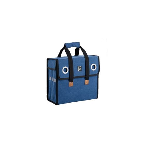Sacoche de vélo Willex Canvas Shopper 18L Bleu