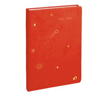 Agenda scolaire Quo Vadis 2022 2023 Eurotext Paco Rouge corail