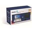 Pack Ordinateur Ultra-Portable HP 14s-dq1036nf 14" Intel Core i3 8 Go RAM 256 Go SSD Gris - Azerty Français + Housse HP réversible géométrique pour ordinateur portable 14" Gris + Souris sans fil HP 220 Noir