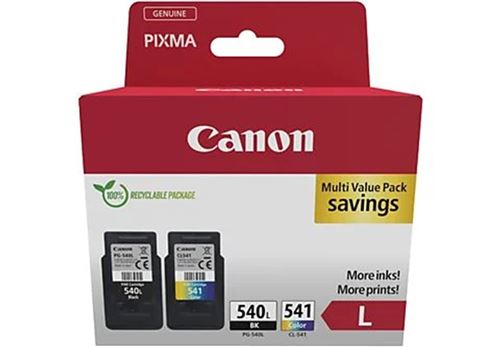 Pack de 2 cartouches d encre Canon PK PG540L/CL541 Noir Cyan Jaune et Magenta
