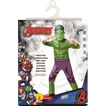 Rubie's Marvel Avengers : Déguisement et masque Hulk pour enfant Endgame,  petit