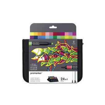 Set de 24 marqueurs Promarker Winsor et Newton Modèle aléatoire - 1