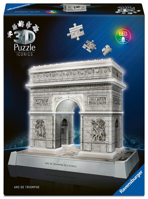 Ravensburger Bleu Puzzle 216 Pièces 3D Arc Triomphe - Image 3