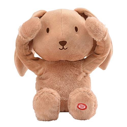 Peluche musicale Les doux Bidous Coucou Valentin le lapin (20 cm)