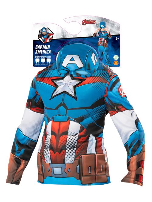 DEGUISEMENT ECO RESPONSABLE MARVEL CAPTAIN AMERICA L