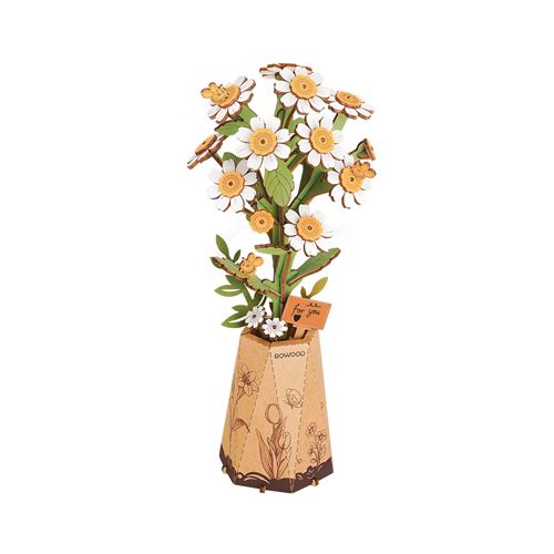 Rowood Puzzle 3D En Bois Fleur De Camomille
