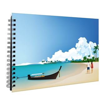 Album Photo Ceanothe Modela 10x15cm - 60 Pages Noires, 180 Photos, Reliure Spirale, Made In France