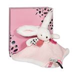 Doudou pompon Doudou et Compagnie Happy blush Rose