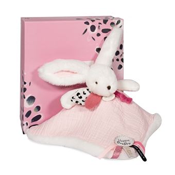 Doudou pompon Doudou et Compagnie Happy blush Rose