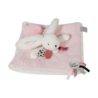 Doudou pompon Doudou et Compagnie Happy blush Rose