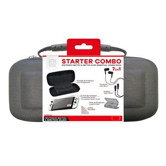Pack de démarrage Nintendo Switch OLED 7 en 1 Alpha Omega Players Noir
