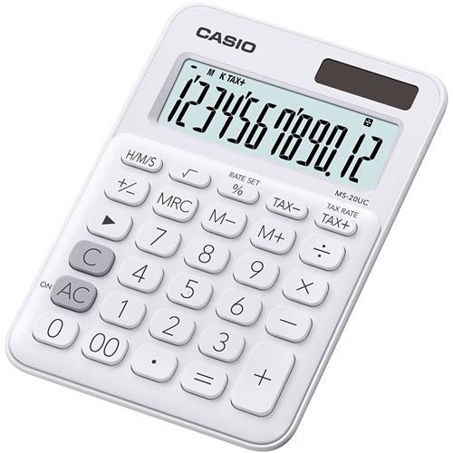 Calculatrice de bureau Casio MS-20 UC Blanc