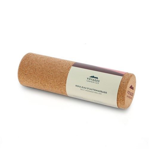 Rouleau d’automassage en liège Voyages Immobiles Marron