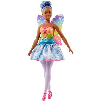 Poupée Barbie Fée Arc-en-Ciel - 29 Cm Avec Ailes, Jupe Amovible Et Accessoires - Univers Dreamtopia - 4