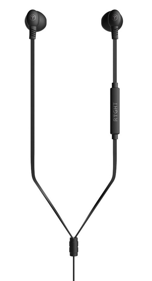 Ecouteurs Ryght Osis Noir avec Adaptateur USB-C vers Jack