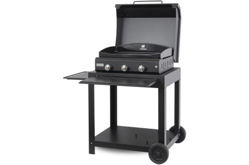 Plancha Pro Le Marquier Amalia 360 3600 W Black Edition avec chariot et couvercle